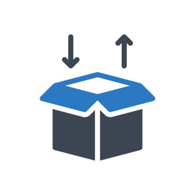 karton vektör renk simgesi