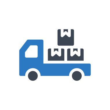 nakliye vektörü renk simgesi