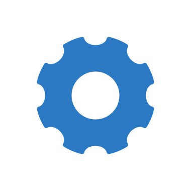 dişli vektör renk simgesi