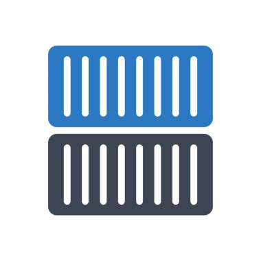 nakliye vektörü renk simgesi