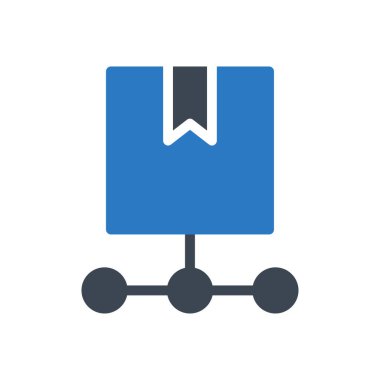 dağıtım vektörü renk simgesi