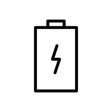 güç vektörü ince çizgi simgesi