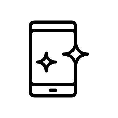 telefon vektörü ince çizgi simgesi