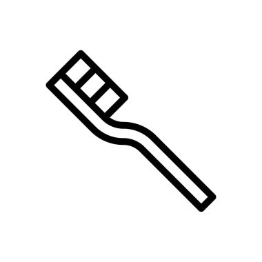 diş macunu vektörü ince çizgi simgesi