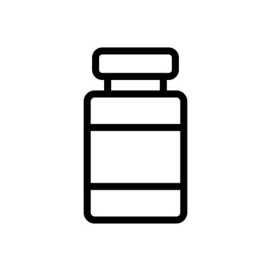 şişe vektör ince çizgi simgesi