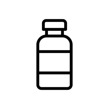 Kavanoz vektörü ince çizgi simgesi