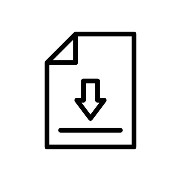 Fichier Vecteur Ligne Mince Icône — Image vectorielle