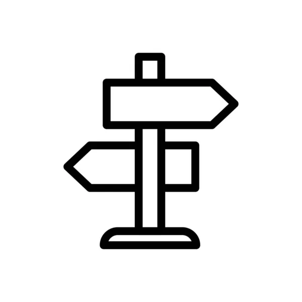 Board Vector Dunne Lijn Pictogram — Stockvector