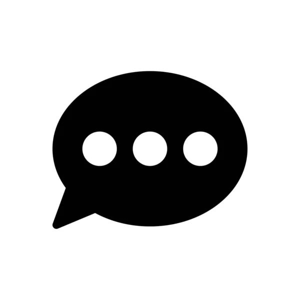 Message Vector Glyph Flat Icon — Stock Vector