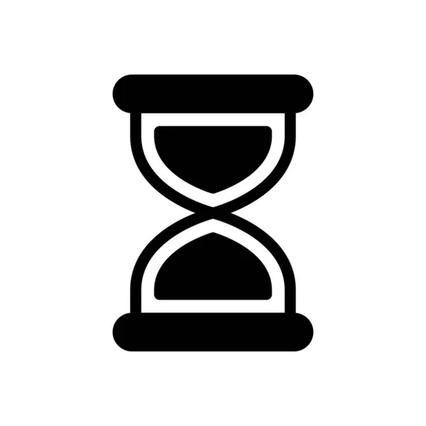 Stopwatch Vector Glyph Platte Pictogram — Stockvector