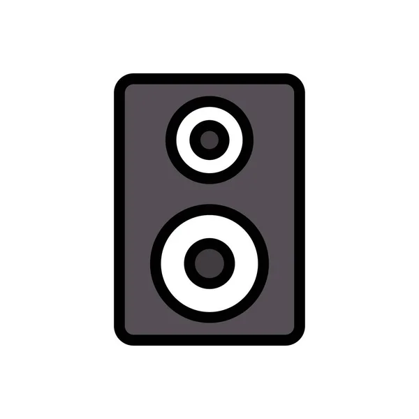 Vector Altavoz Icono Color Plano — Vector de stock