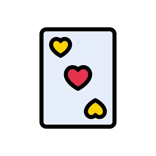 Corazón Vector Icono Color Plano — Archivo Imágenes Vectoriales