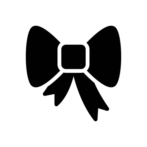 Krawattenvektor Glyphen Flaches Symbol — Stockvektor
