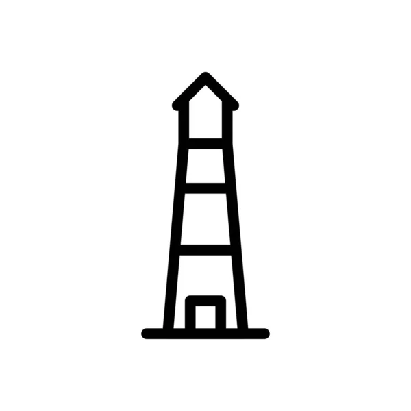 塔矢量细线图标 — 图库矢量图片