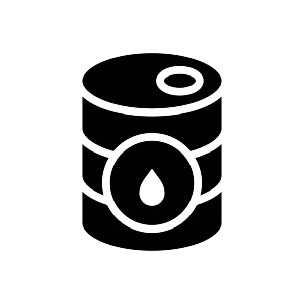 Vecteur Carburant Glyphe Icône Plate — Image vectorielle