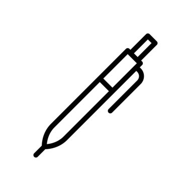 kalem vektörü ince çizgi simgesi