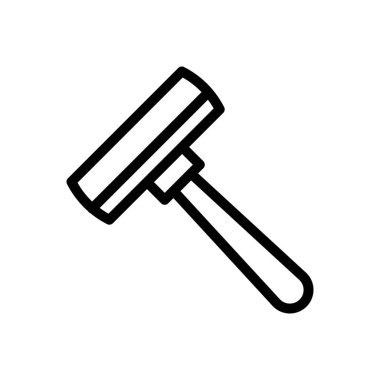 Bıçak vektörü ince çizgi simgesi