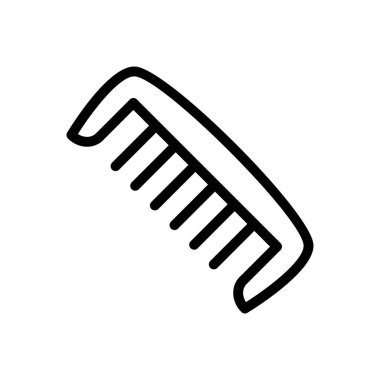 saç vektörü ince çizgi simgesi