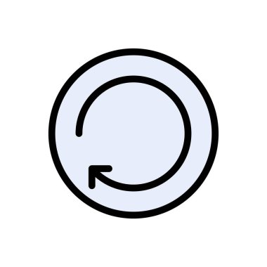 Vektör düz renk simgesini yeniden yükle