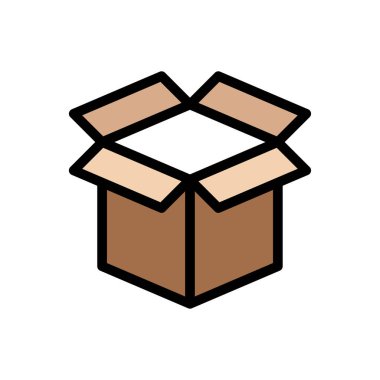 parsel vektör düz renk simgesi