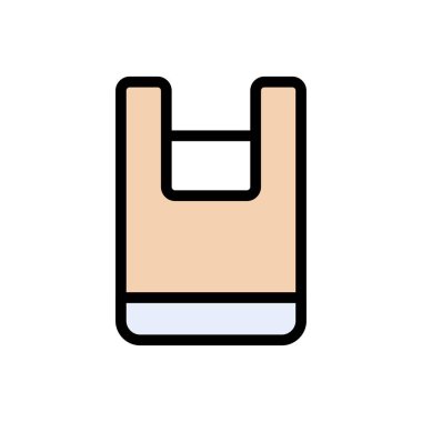 Geri dönüşüm vektörü düz renk simgesi