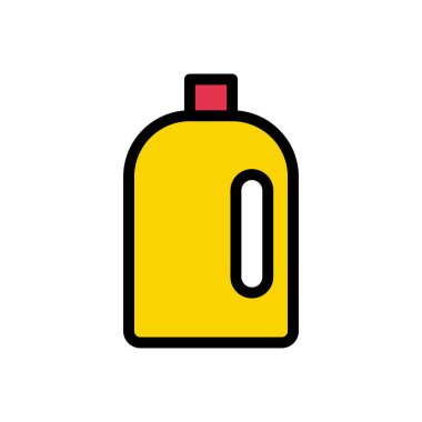 şişe vektörü düz renk simgesi