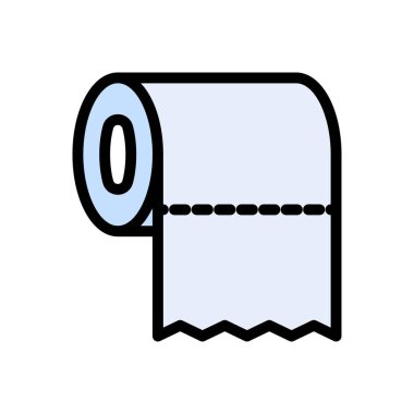 rulo vektör düz renk simgesi