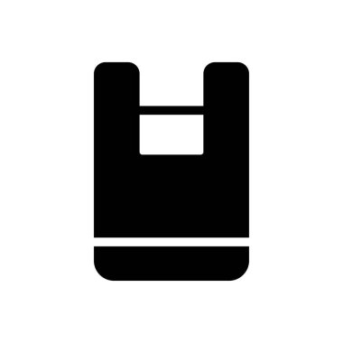 Geri dönüşüm vektörü glyph düz simgesi