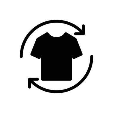 Kumaş vektör simgesi düz simge