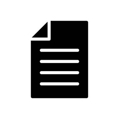 belge vektörü düz simge