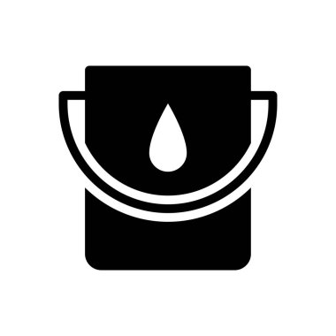 su vektörü kabartması düz simge