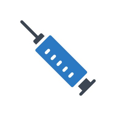 Şırınga vektörü renk simgesi