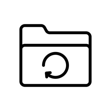 dosya vektörü ince çizgi simgesi