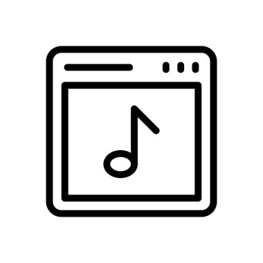 çevrimiçi vektör ince çizgi simgesi