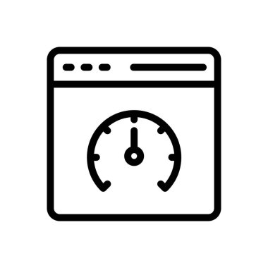 performans vektörü ince çizgi simgesi