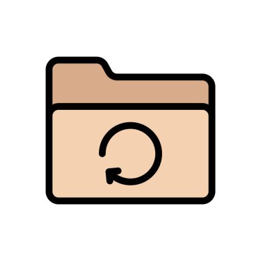 dosya vektörü düz renk simgesi