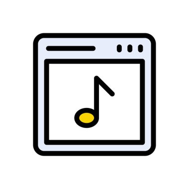 çevrimiçi vektör düz renk simgesi