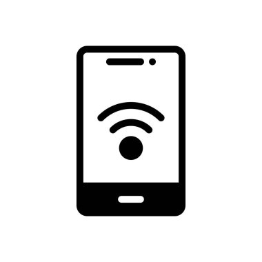 Sinyal vektörü düz simgesi