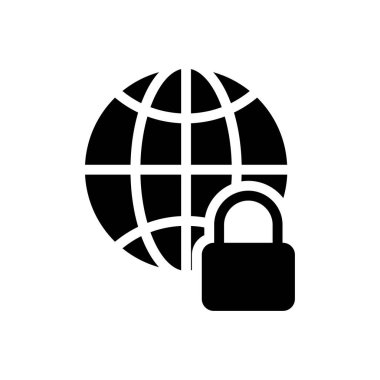 tarayıcı vektörü glyph düz simgesi