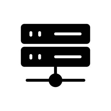 veritabanı vektör düz simgesi