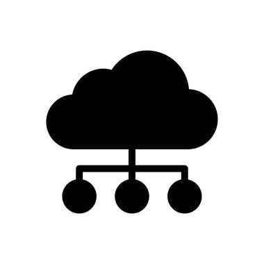 hesaplama vektörü glyph düz simgesi