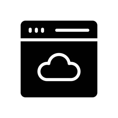 Web sayfası vektör simgesi düz simgesi