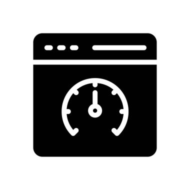 performans vektörü düz simgesi