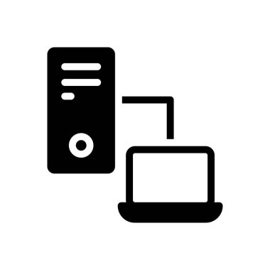 ağ vektörü düz simgesi