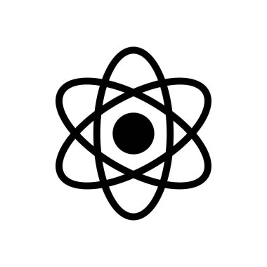 atom vektörü düz simgesi