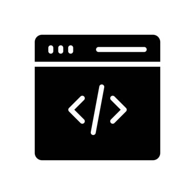 Geliştirme vektörü düz simgesi