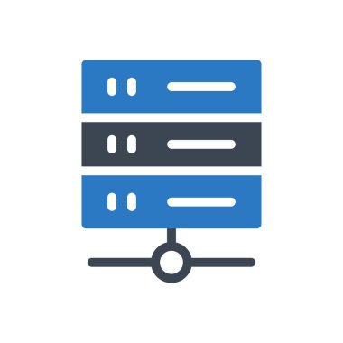 veritabanı vektör renk simgesi