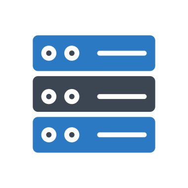 veritabanı vektör renk simgesi