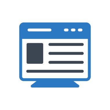 tarayıcı vektör renk simgesi