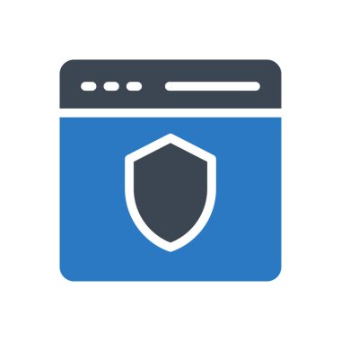 güvenlik vektörü renk simgesi